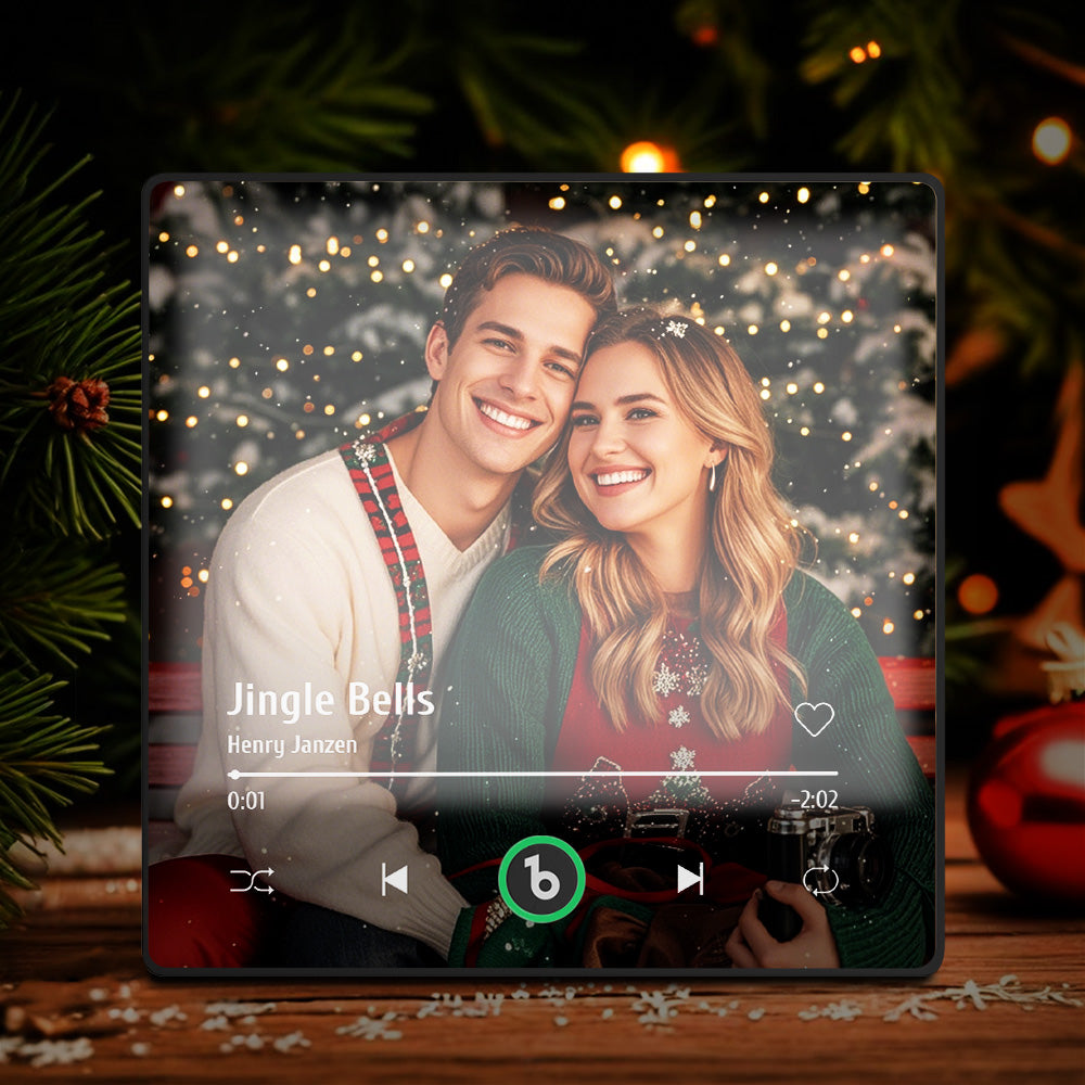 Customized Music Fridge Magnet Personalized Photo Fridge Magnet Can Play Songs and Adjust Volume