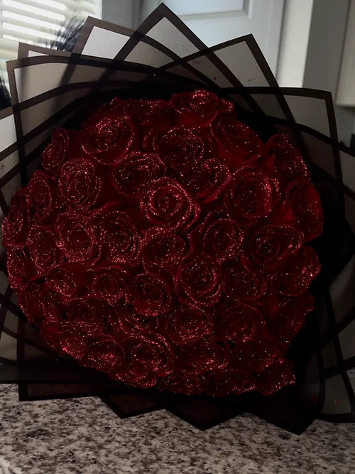 💕Shimmering Rose Bouquet - Valentine's Day Gift