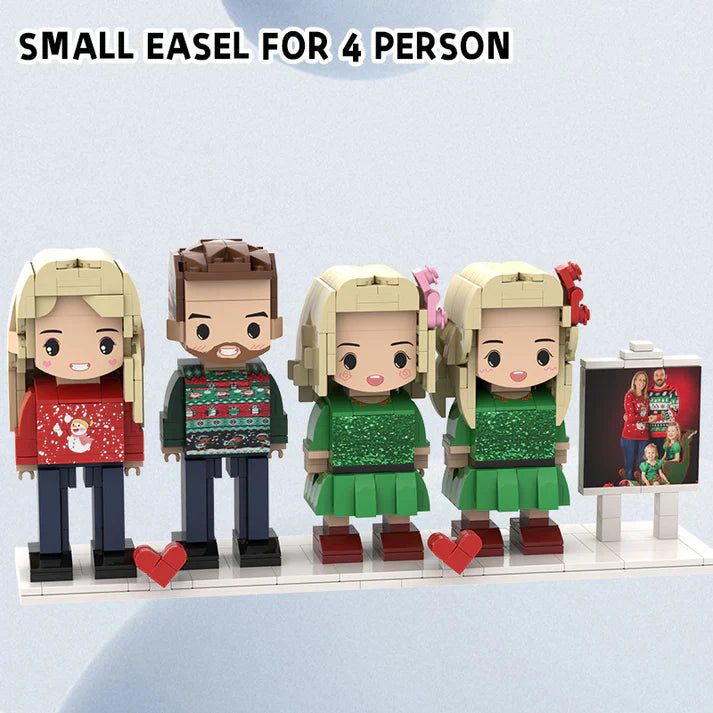 Custom DIY Portrait Figures – High-Quality Personalized Brick Set