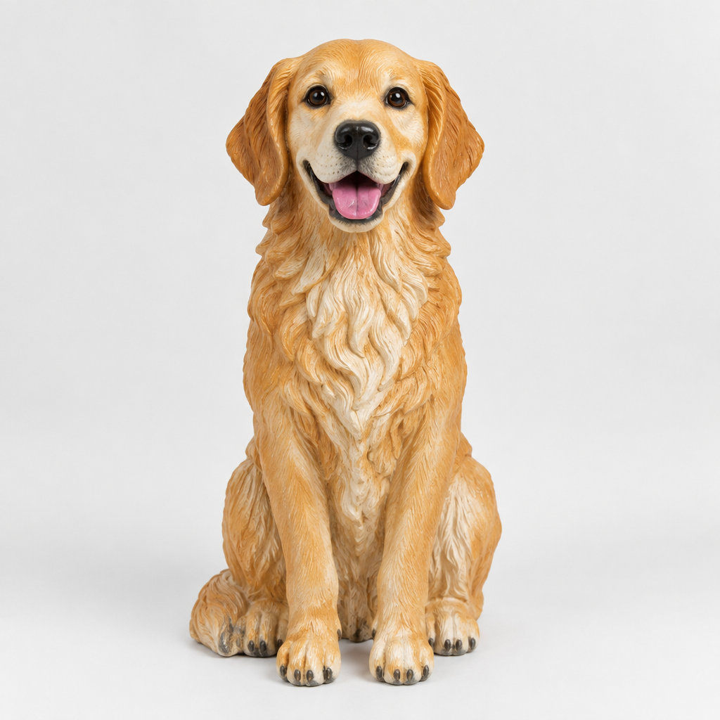 Hand-finished custom pet sculpture made from photos — view 1